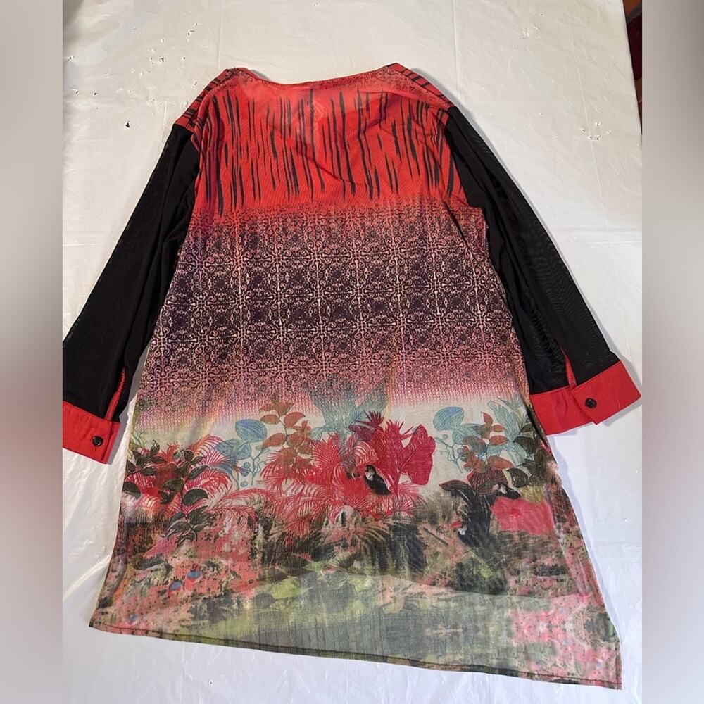 Fits and Ginger Jungle Pattern Tunic L - Picture 2 of 8